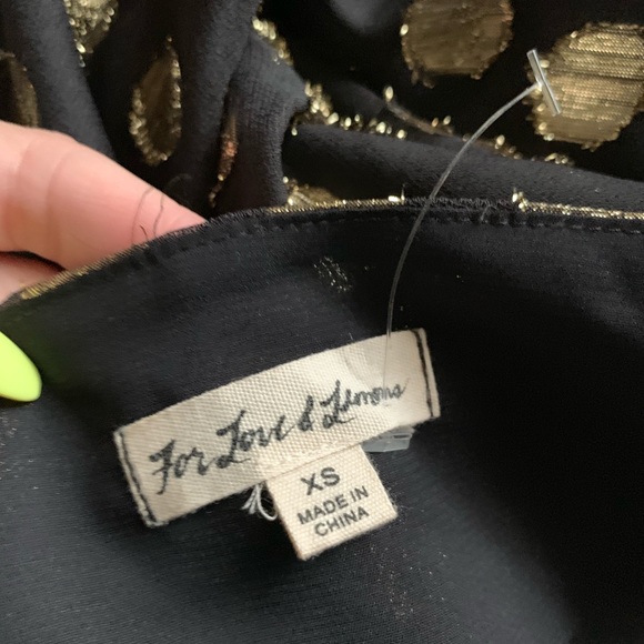 For love and lemons lottie tie front dot blouse xs - Picture 10 of 10